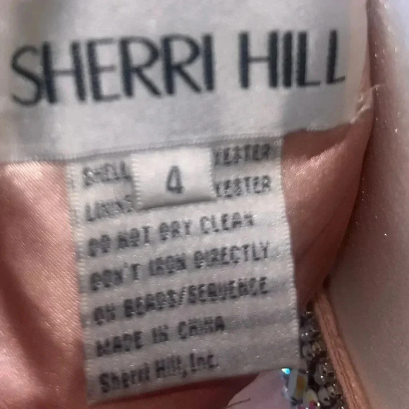 NWT $698 SHERRI HILL Two Piece Sequenced 4 #62809 Beaded Tulle Gown - Picture 13 of 13